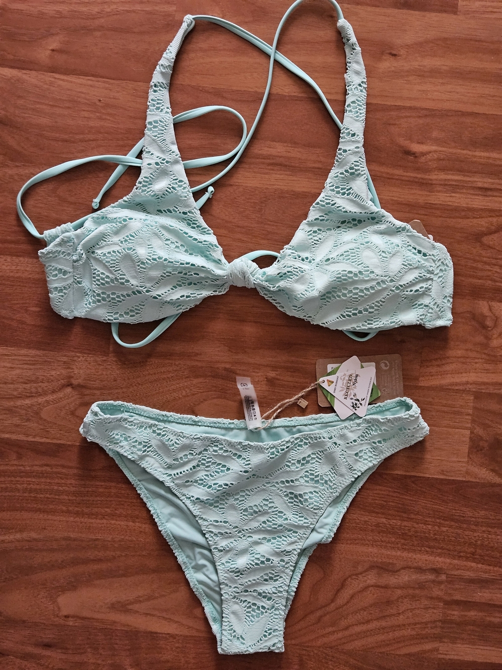 Women's BERLOOK LARGE Crochet Lace Bikini Set - Mint